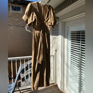 Free People Vintage Summer midi dress, taupe, xs